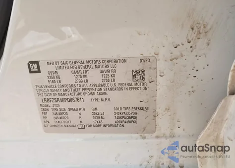 2023 Buick Envision Avenir Awd from USA, damaged, VIN LRBFZSR46PD067611